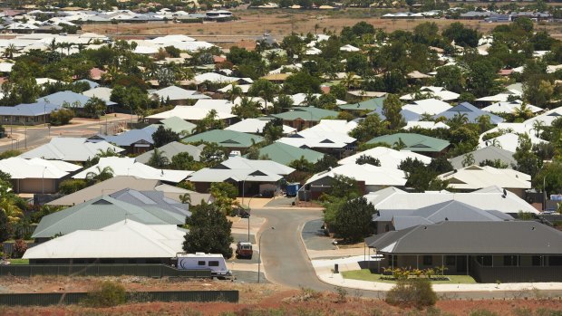 Property values in Karratha have plunged a staggering 60 to 80 per cent.