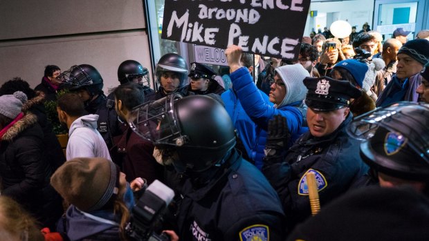 Wild scenes at John F. Kennedy International Airport in New York after President Donald Trump signed an executive order.