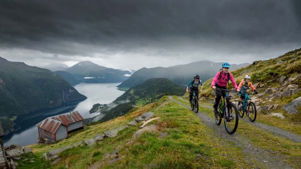 Mountain biking in Norway with H+I Adventures.