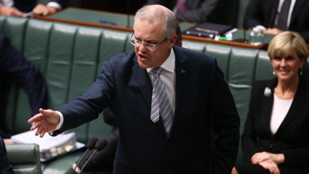Treasurer Scott Morrison: "We're two days from the budget."