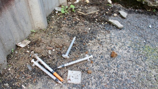 Some Richmond laneways are littered with drug paraphernalia.