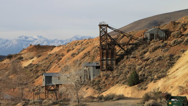 Remnants of the mining boom in Virginia City.