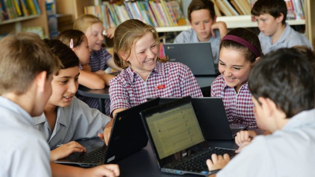 Year 5 and 6 students at  St Luke the Evangelist School in Blackburn South, who use a Chromebook on their laptops, have achieved a high NAPLAN score.