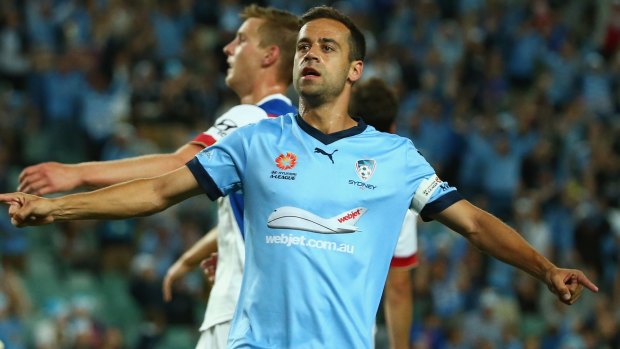 Up to it: Alex Brosque says Sydney FC are ready to compete in two competitions.