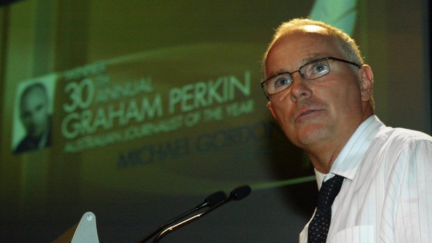 Michael Gordon won the 2005 Graham Perkin award for journalistic excellence.