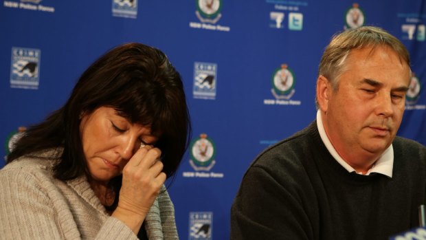 Ralph and Kathy Kelly speak to the media after the death of their son Thomas.