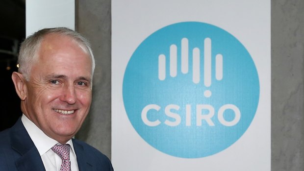 Prime Minister Malcolm Turnbull during a visit to CSIRO in December.