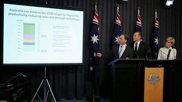 Environment Minister Greg Hunt outlines the Coalition's emissions reduction target.