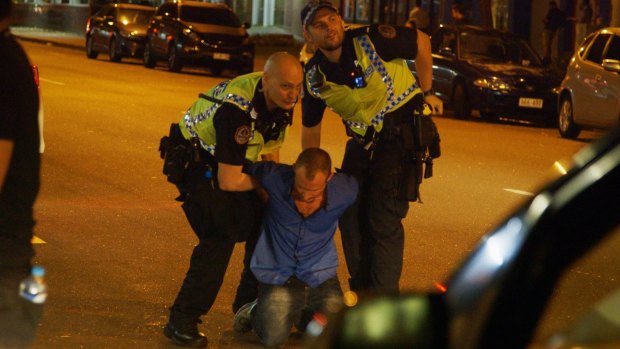 Late-night arrests are commonplace in Territory Cops.