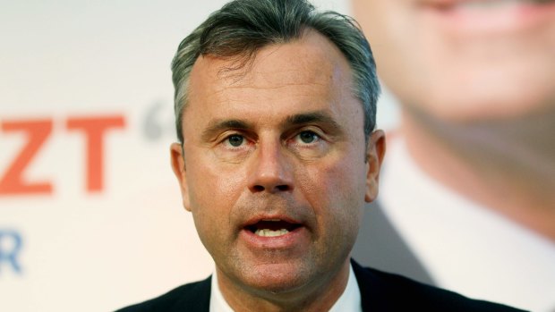 Austria's far-right Freedom Party leader Norbert Hofer.