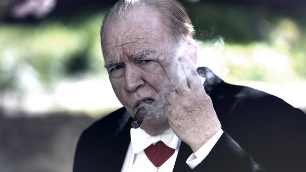 Brian Cox as Winston Churchill in <i>Churchill</i>.