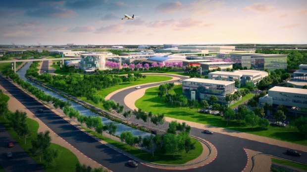 Brisbane Airport will expand into a new kind of vehicle with plans for a 50-hectare auto mall.