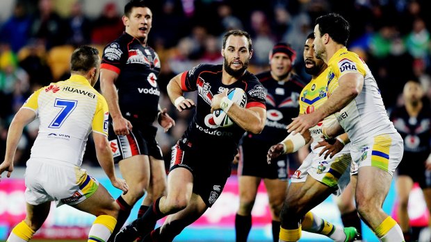 Simon Mannering will return to the Warriors line-up against Canberra after recovering from a facial injury. 