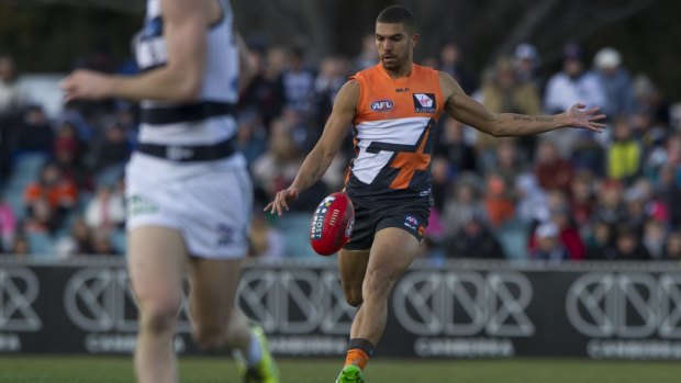 Crow call: Giant Curtly Hampton has nominated Adelaide as his club of choice.