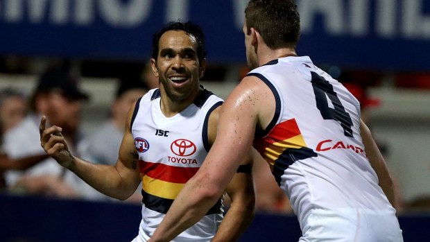 Eddie Betts was rushed to hospital on Sunday.