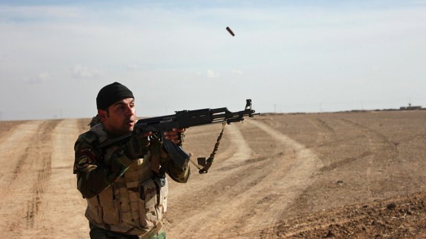 A member of the Iraqi security forces in Diyala province.