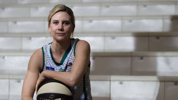 Penny Taylor, Australian basketball legend, at Dandenong on Friday.