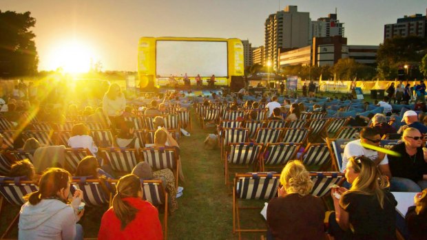 The Open Air Cinema is on again at the Patrick White Lawns.