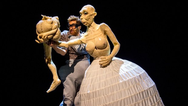 Duda Paiva performs in Blind, part of Theatre Works' 2016 season.