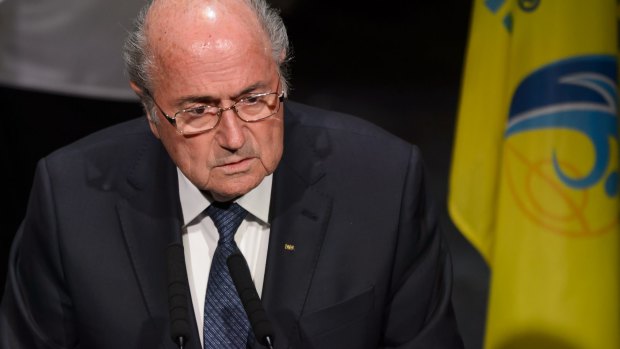 Facing revolt: FIFA President Sepp Blatter delivers his speech during the opening ceremony of the 65th FIFA Congress.
