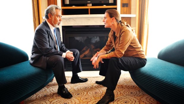 On an official visit to Australia in 2008, East Timor president Xanana Gusmao and his wife Kirsty Sword Gusmao.