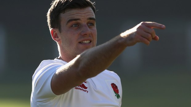 On the move: England five-eighth George Ford.