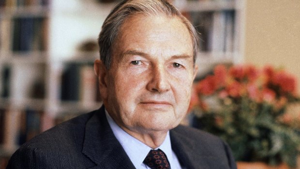 David Rockefeller, the last of his generation in the famously philanthropic Rockefeller family, pictured in 1981. 