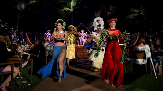 Aulani Luau celebrates voyaging culture with live storytelling, music and traditional Hawaiian dance. 