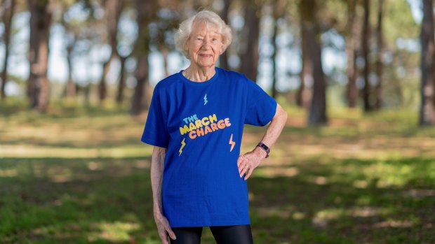 Heather Lee is a World Masters Games race walking champion.