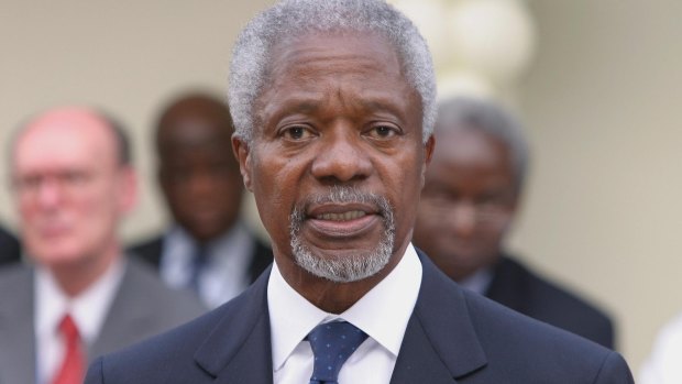 Former secretary-general of the United Nations Kofi Annan said the new Sustainable Development Goals would be a universal set of goals for all countries.