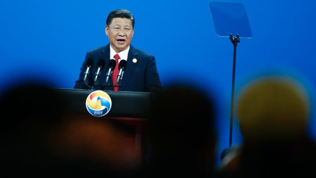Chinese Chinese President Xi Jinping attends the opening ceremony of the Belt and Road Forum.