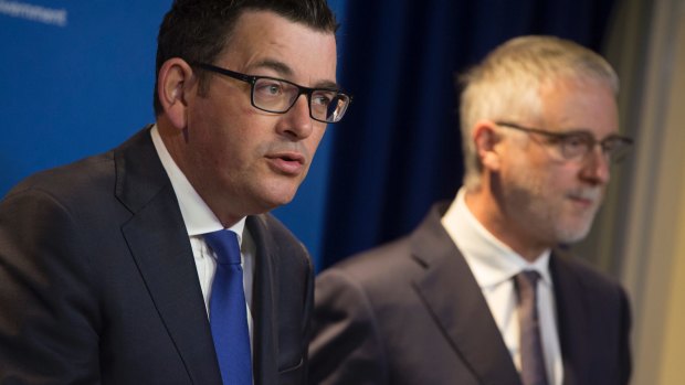 Premier Daniel Andrews and Special Minister of State Gavin Jennings announce a reform of the political donations system.
