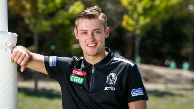 Growing up: Collingwood's Darcy Moore.