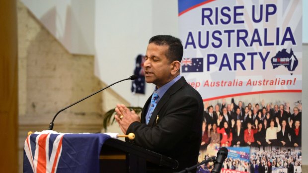 Danny Nalliah is the leader of the right-wing Rise Up Australia party.
