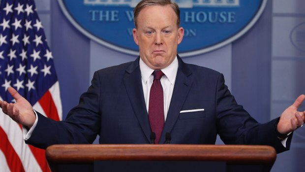 White House press secretary Sean Spicer had issued a warning to rebels.
