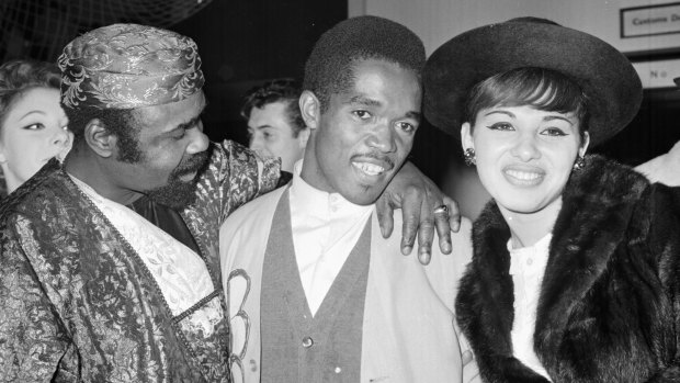 Ska and rocksteady pioneer Prince Buster at London Airport in 1964.