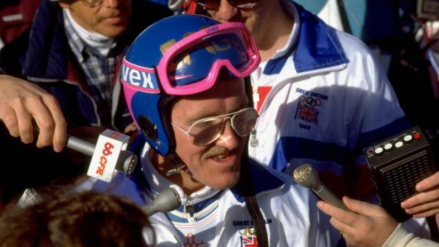 Loveable: Eddie the Eagle won fans all over the world for his courage.
