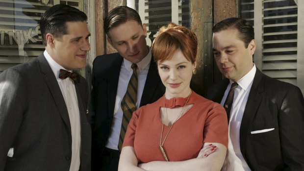 Rich Sommer (left) as Harry Crane in the 1960s drama series Mad Men.