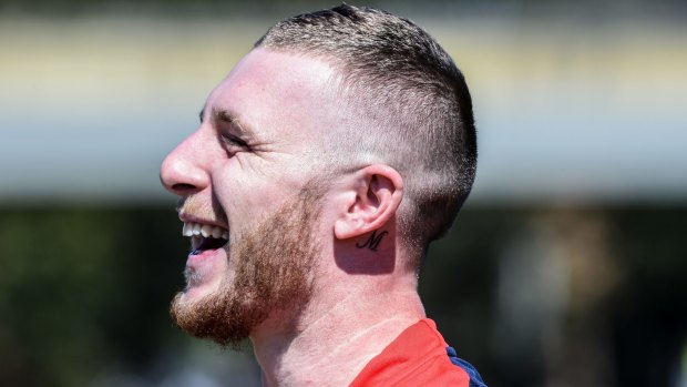 As good a laugh as JT?: Jackson Hastings will take on Johnathan Thurston on Thursday night.