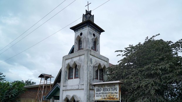 A church in North Sumatra, Indonesia.