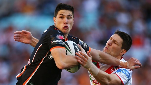 Making a mark: Wests Tigers youngster Mitchell Moses is part of a bright future at the club.