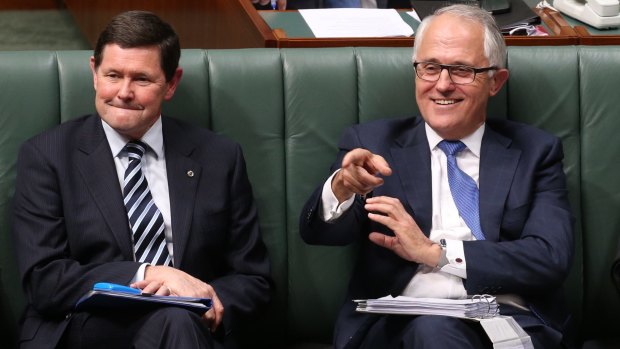 Kevin Andrews alongside Malcolm Turnbull when they were both on the front bench.