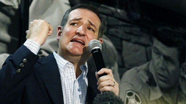 Republican presidential candidate Senator Ted Cruz campaigning in Mississippi on Monday. 