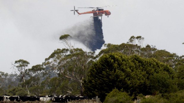 Authorities confirmed 12 homes were lost in the fires near Ballarat.