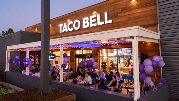 Collins Foods' first Taco Bell restaurant, in Annerley, Brisbane.  The company wants to have three stores open by the end of next year. 
