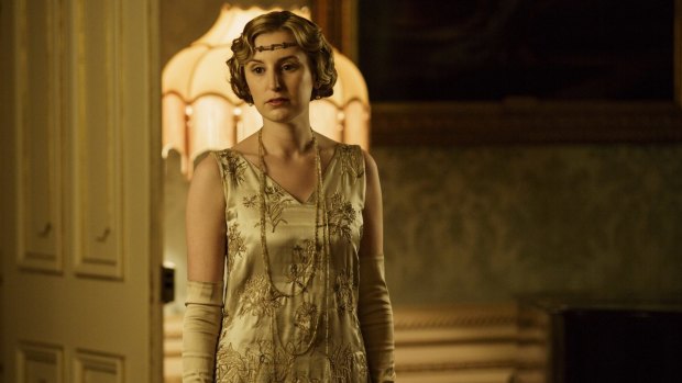 Laura Carmichael as Lady Edith Crawley in Downton Abbey.