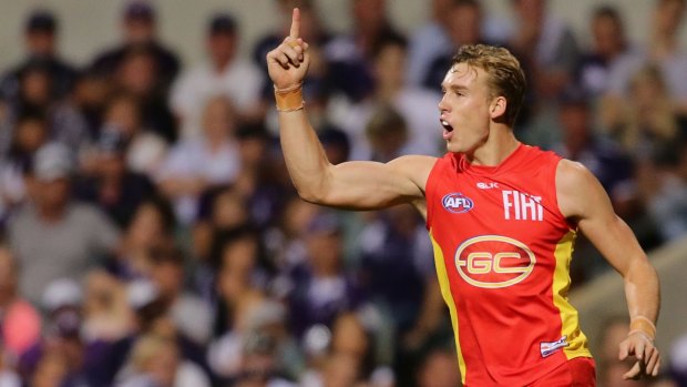On target: Tom Lynch is kicking goals for the Suns.