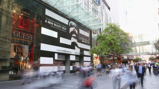 Stylish site: The new home of Sephora in Pitt Street Mall.