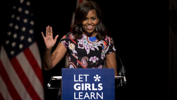 US first lady Michelle Obama was also on Sofia's list.