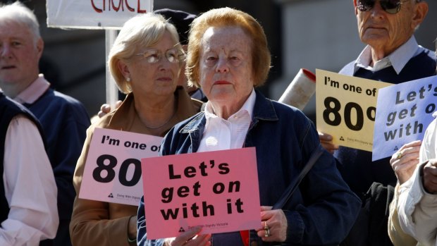 A rally in Melbourne to support assisted dying. However, Dominic Perrottet argues, we need to help the suffering, not "push them deeper into the ultimate darkness".